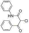 2-氯-3-氧代-N,3-二苯基丙酰胺, 27525-98-0, 结构式