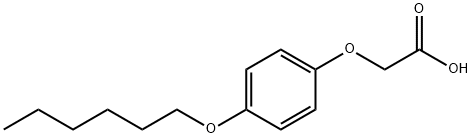 [P-(己氧基)苯氧基]-乙酸, 27529-82-4, 结构式