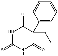 5-エチル-5-フェニル-2-チオバルビツル酸 化学構造式