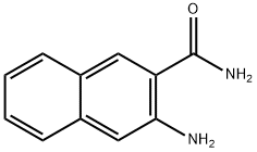 3-アミノ-2-ナフトアミド 化学構造式
