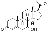 4-Pregnen-7alpha-ol-3,20-dione Structure