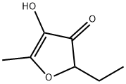 2-エチル-4-ヒドロキシ-5-メチル-3(2H)-フラノン 化学構造式