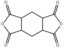 1,2,4,5-シクロヘキサンテトラカルボン酸二無水物 化学構造式