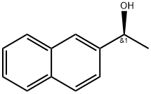 (S)-(-)-1-(2-ナフチル)エタノール 化学構造式