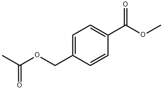 4-(乙酰氧甲基)苯甲酸甲酯, 27548-25-0, 结构式