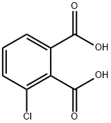 3-クロロ-1,2-ベンゼンジカルボン酸 化学構造式