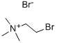 (2-Bromoethyl)trimethylammonium bromide Structure