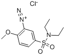5-[(ジエチルアミノ)スルホニル]-2-メトキシベンゼンジアゾニウム 化学構造式