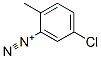 5-クロロ-2-メチルベンゼンジアゾニウム 化学構造式