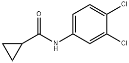 N-(3,4-ジクロロフェニル)シクロプロパンカルボアミド 化学構造式