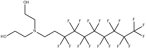 2,2'-[(3,3,4,4,5,5,6,6,7,7,8,8,9,9,10,10,10-heptadecafluorodecyl)imino]bisethanol Structure