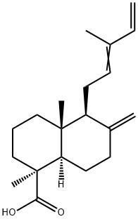 8(17),12,14-ラブダトリエン-19-酸 化学構造式