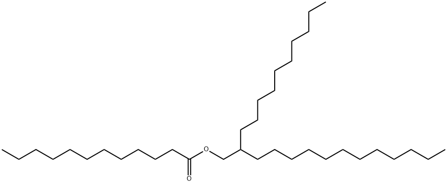 ラウリン酸2-デシルテトラデシル 化学構造式