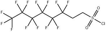 3,3,4,4,5,5,6,6,7,7,8,8,8-トリデカフルオロ-1-オクタンスルホニルクロリド 化学構造式