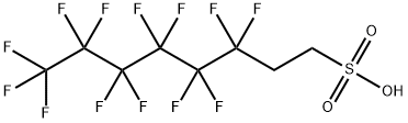 3,3,4,4,5,5,6,6,7,7,8,8,8-トリデカフルオロオクタン-1-スルホン酸 化学構造式