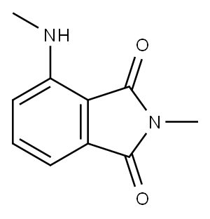 3-(メチルアミノ)-N-メチルフタルイミド 化学構造式