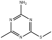 4-甲基-6-甲基硫代-1,3,5-三嗪-2-胺, 27622-90-8, 结构式