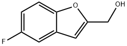 (5-フルオロ-1-ベンゾフラン-2-イル)メタノール 化学構造式