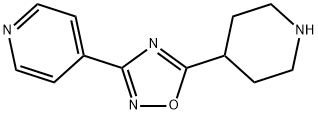 4-(5-PIPERIDIN-4-YL-1,2,4-OXADIAZOL-3-YL)PYRIDINE
 Struktur