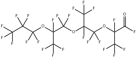 全氟-2,5,8-三甲基-3,6,9-三氧杂十二酰氟, 27639-98-1, 结构式