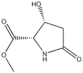 Proline, 3-hydroxy-5-oxo-, methyl ester, DL-cis- (8CI) Struktur