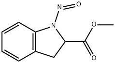 2-Indolinecarboxylicacid,1-nitroso-,methylester,()-(8CI) Struktur