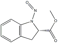 2-Indolinecarboxylicacid,1-nitroso-,methylester,(S)-(-)-(8CI) Structure
