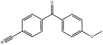 4-(4-メトキシベンゾイル)ベンゾニトリル 化学構造式