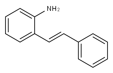 (E)-2-アミノスチルベン 化学構造式