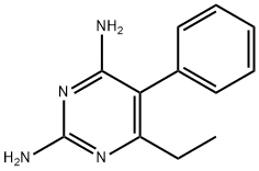 5-Phenyl-6-ethyl-2,4-diaminopyrimidine Struktur