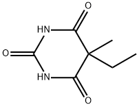 5-エチル-5-メチルバルビツル酸 化学構造式