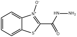 2-Benzothiazolecarboxylicacid,hydrazide,3-oxide(8CI) Struktur
