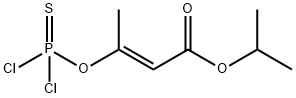 (E)-3-[(ジクロロホスフィノチオイル)オキシ]-2-ブテン酸1-メチルエチル 化学構造式