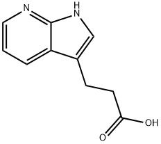 1H-吡咯并[2,3-B]吡啶-3-丙酸, 27663-72-5, 结构式