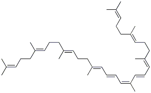 (6E,10E,12E,14Z,16E,18E,22E,26E)-2,6,10,14,19,23,27,31-octamethyldotriaconta-2,6,10,12,14,16,18,22,26,30-decaene Struktur