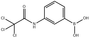 3-(2,2,2-三氯乙酰氨基)苯基硼酸, 276669-74-0, 结构式