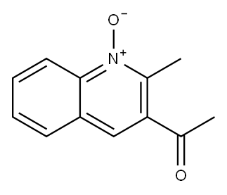 3-Acetyl-2-methylquinoline 1-oxide Struktur
