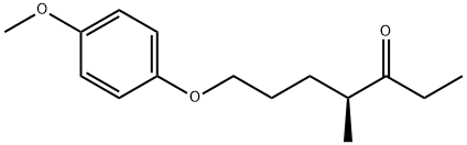 (4S)-7-(4-Methoxyphenoxy)-4-Methyl-3-heptanone, 276690-14-3, 结构式