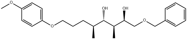 (2R,3S,4S,5S)-3,5-DiMethyl-1-(benzyloxy)-8-(4-Methoxyphenoxy)-2,4-octanediol 结构式