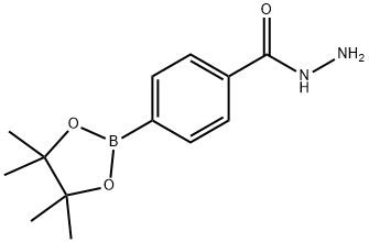 4-(4,4,5,5-テトラメチル-1,3,2-ジオキサボロラン-2-イル)ベンゾヒドラジド 化学構造式