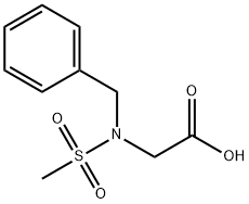 2-(N-benzylMethylsulfonaMido)acetic acid Structure