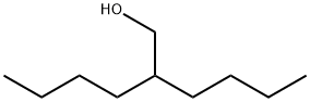 2-ブチル-1-ヘキサノール 化学構造式