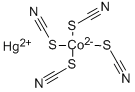 MERCURY TETRATHIOCYANATOCOBALTATE(II) Struktur