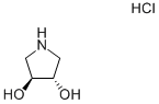 (3S,4S)-Pyrrolidine-3,4-diol hydrochloride Struktur