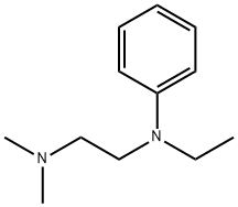N-乙基-N',N'-二甲基-N-苯基乙二胺 结构式