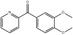 3,4-dimethoxyphenyl 2-pyridyl ketone Struktur