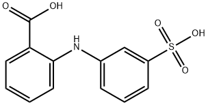 2-[(3-Sulfophenyl)amino]benzoic acid Structure