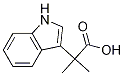 2-(吲哚-3)-2-甲基丙酸 结构式