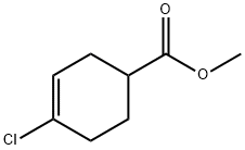 4-クロロ-3-シクロヘキセン-1-カルボン酸メチルエステル 化学構造式