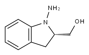 (2S)-1-aMino-2,3-dihydro-1H-Indole-2-Methanol Structure